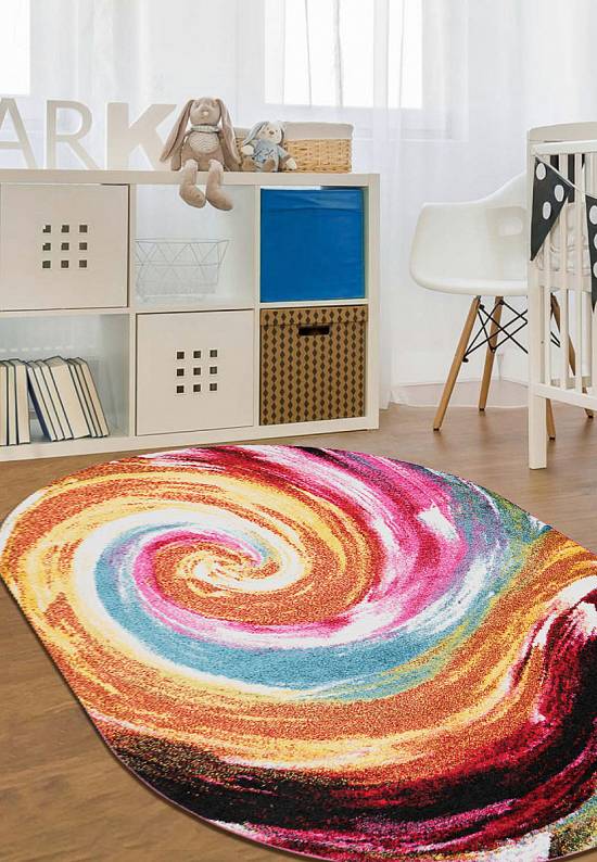 Недорогой синтетический ковер 2949-Multicolor