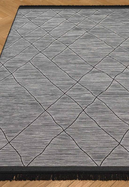 Двусторонний ковер из хлопка ARC 02 Grey
