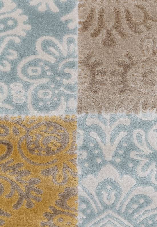 Синтетический ковер Z0371-Ivory-G.Blue