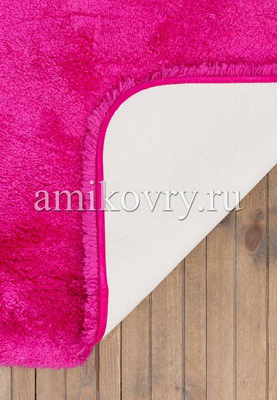 Малиновый мягкий коврик для ванной 3517 Fuchsia