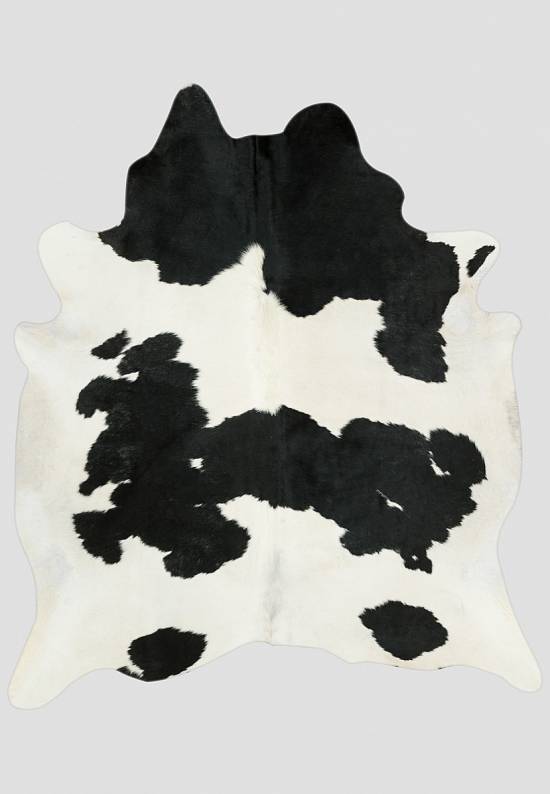 Натуральная шкура коровы Чёрно-белая 1271