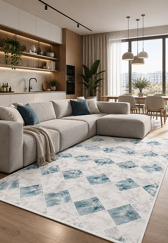 Современный ковер из полиэстера BC3998-B11
