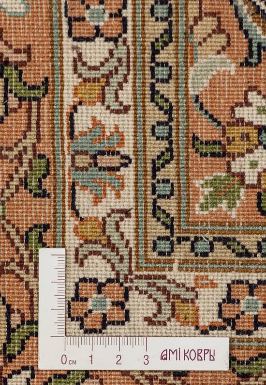 Шелковый ковер ручной работы из Индии 244030-Faraghan beige/rust