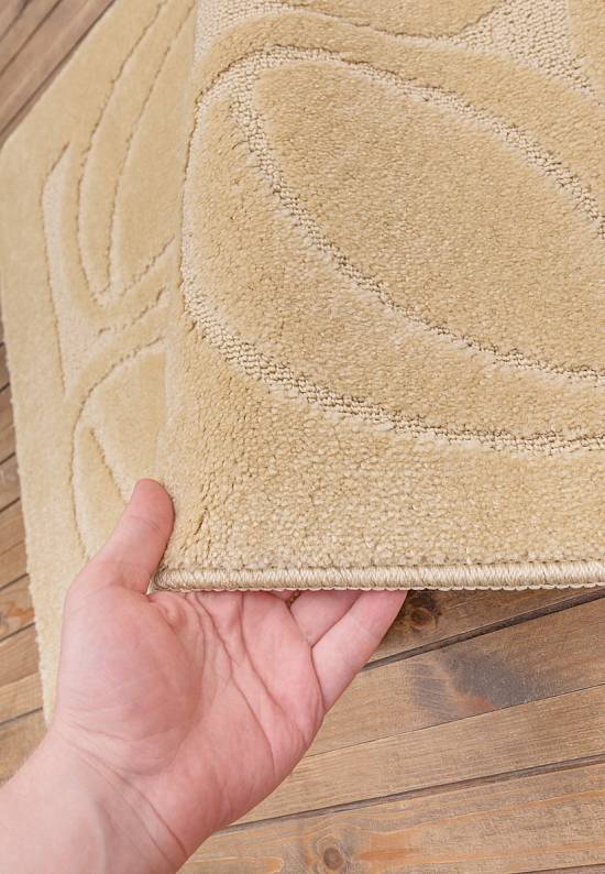 Бежевый коврик для ванной Flora 2540 Beige