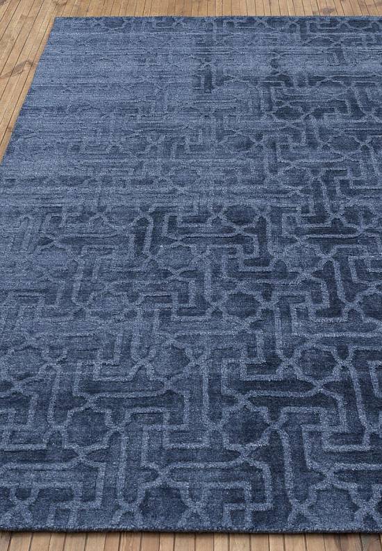 Индийский ковер из вискозы 31389 TC-H-103 Blue