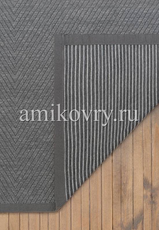 Двусторонний безворсовый ковер из хлопка Vivva-Grey