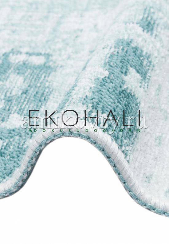Двусторонний безворсовый ковер из шенилла NK 01 Cream Aqua