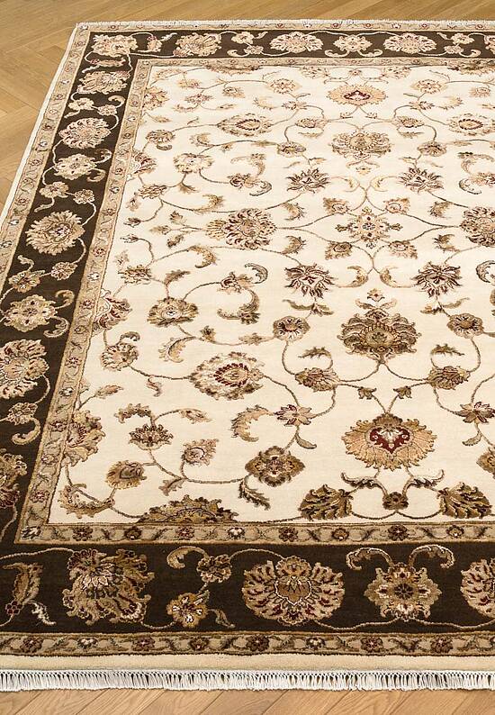 Элитный ковер ручной работы 10/10 AM-101-2-Ivory/Brown