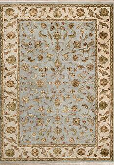дизайн ковра Kashan gold 10/10 RS-03-4-Light Blue/Ivory