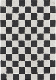 дизайн ковра Lorena Canals Cotton Chess Dark Grey