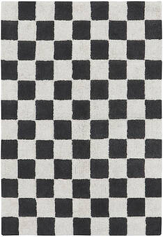 дизайн ковра Lorena Canals Cotton Chess Dark Grey