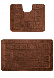 дизайн комплекта ковриков для ванной Confetti Bath Maximus Ethnic 2518 Brown PS
