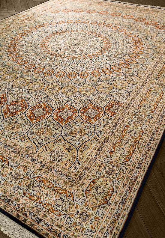 Шелковый ковер ручной работы IIST-GIX5KNZC2 Gumband