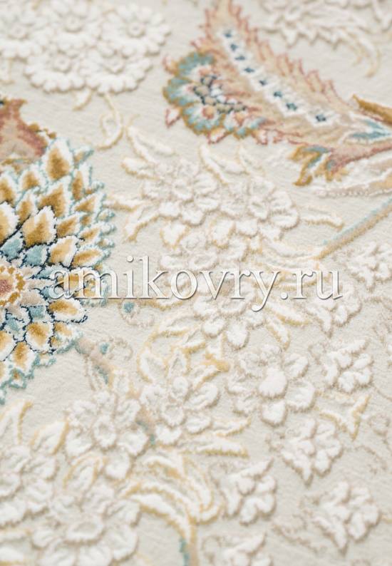 Иранский высокоплотный ковер G136-Cream