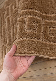 фактура коврика для ванной Confetti Bath Maximus Ethnic 2546 Light Brown BQ