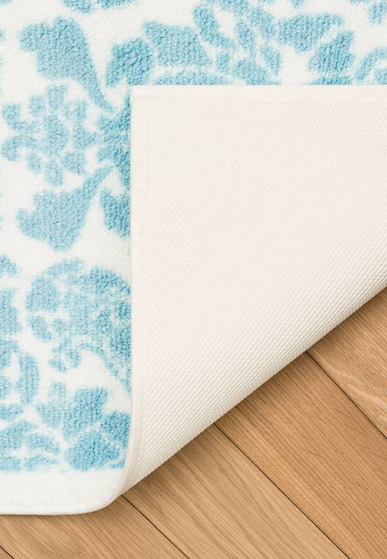 Голубой коврик для ванной Stencil 01 Ancient Blue