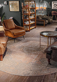 безворсовый ковер в интерьере Callista KC2673-K32 discount круг