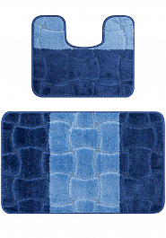 дизайн комплекта ковриков для ванной Confetti Bath Maximus Sariyer 2582 Dark Blue PS