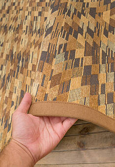 фактура безворсового ковра Smart Weave Vergi-Caramel