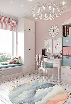 ковер в интерьере Elio Kids SE6098-S158 круг