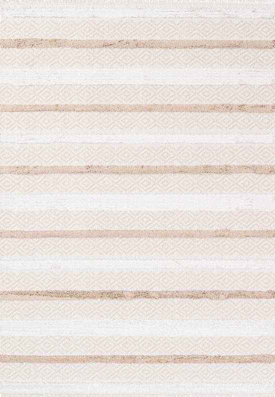 Турецкий хлопковый ковер DBL 02 Cream Beige