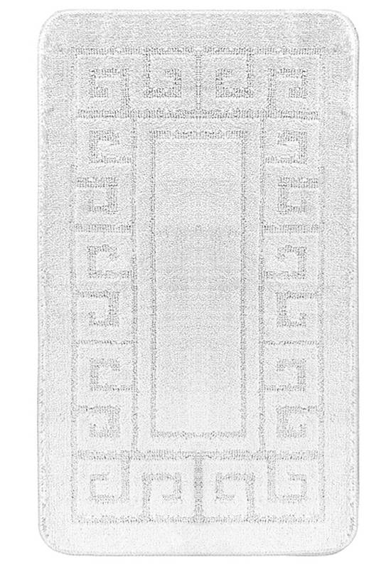Белый коврик для ванной Ethnic 2581 Pearl White