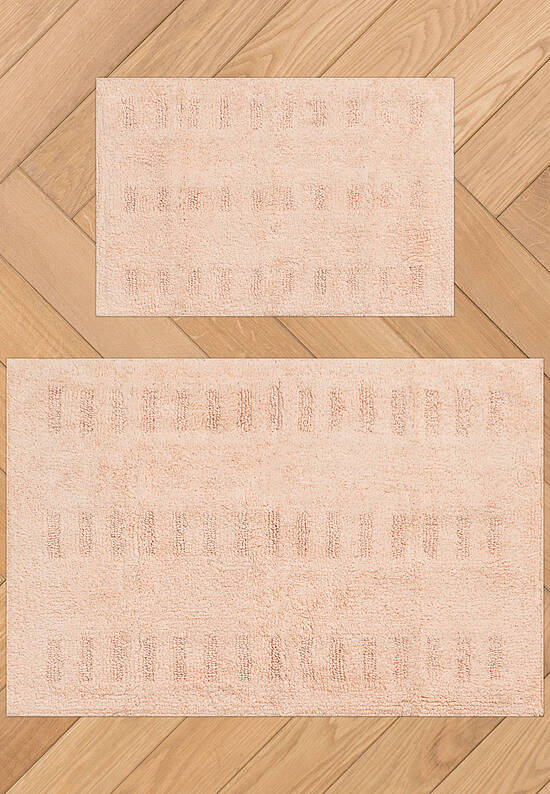 Розовый комплект ковриков для ванной Togo-Salmon