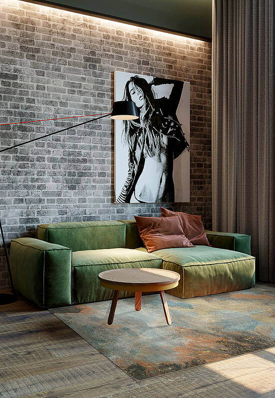 Бельгийский ковер из полипропилена RP5417-R665