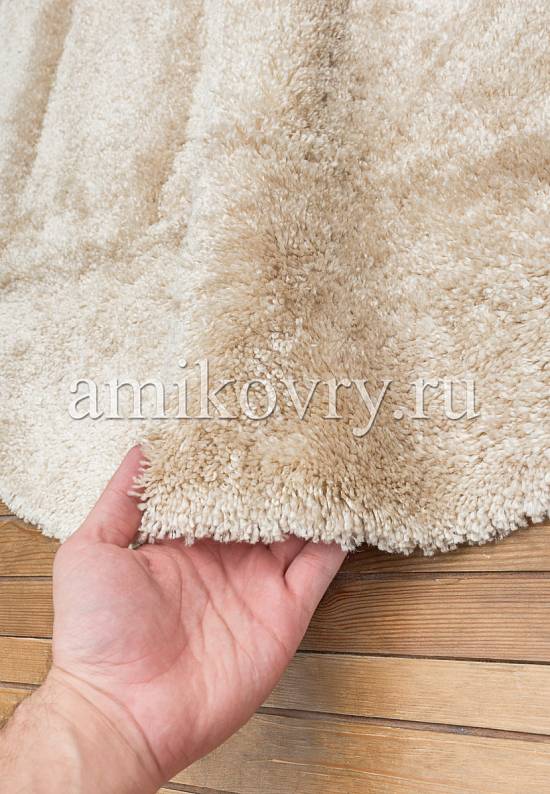 Бежевый мягкий коврик для ванной 3524 Light Mink
