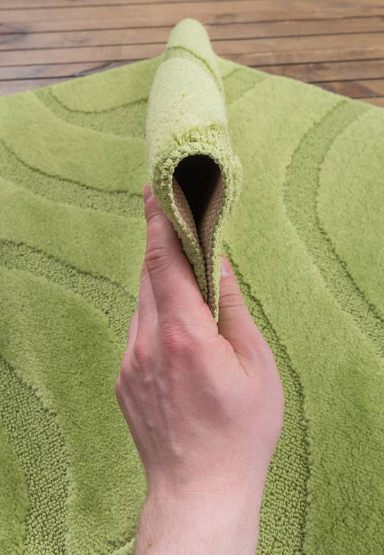 Зеленый комплект ковриков для ванной комнаты и туалета Symphony 2510 Green PS