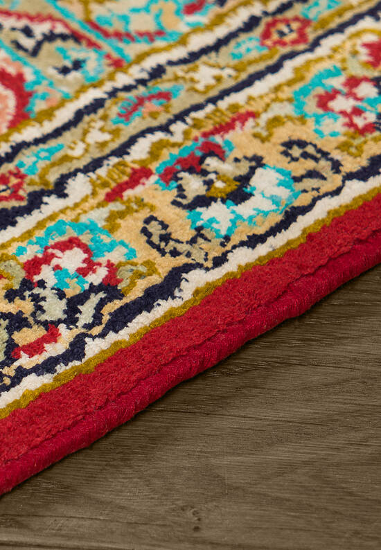 Шелковый ковер ручной работы IIST-GI97K27Z7 Kashan Red