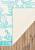 Бирюзовый коврик для ванной  Shabby Damask 01 Blue