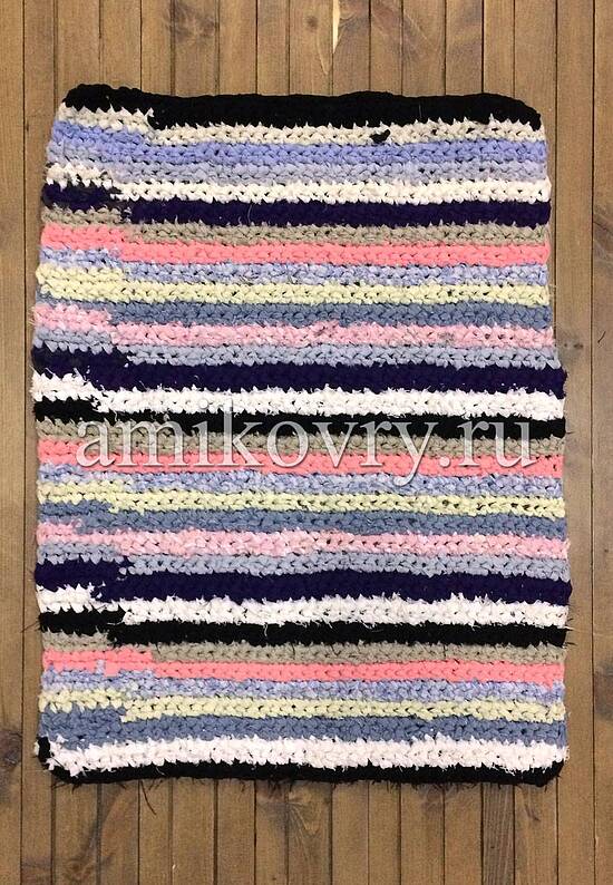 Эксклюзивный вязаный коврик ручной работы CH-08