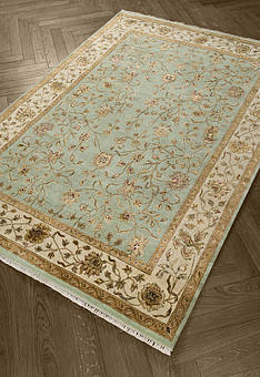 ковер в перспективе Kashan gold 103 Green Ivory