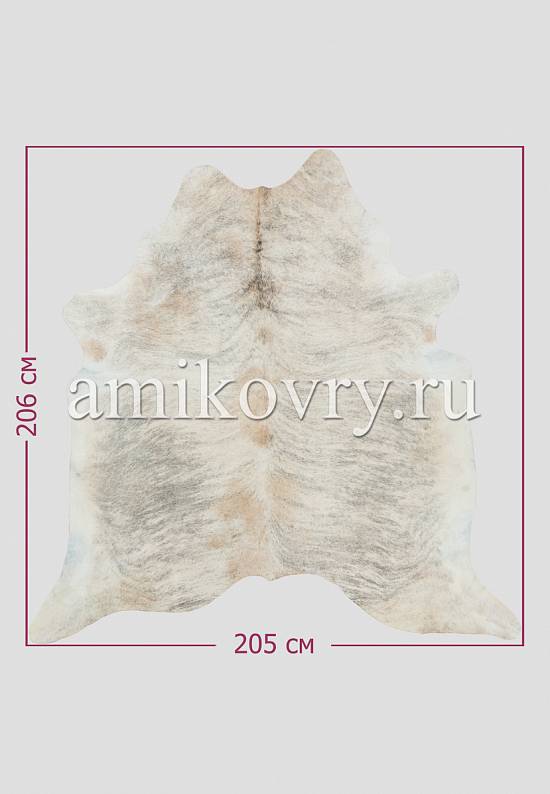 Натуральная шкура коровы Полосы серые 119