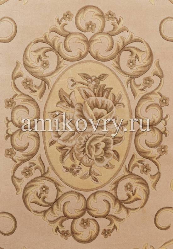 Шерстяной ковер QJ0312MB-1-beige/pink