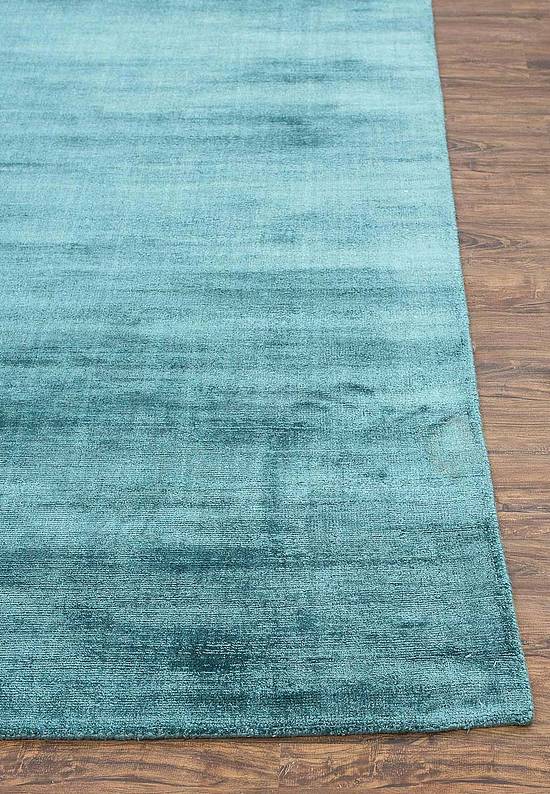 Однотонный ковер ручной работы PHPV-20-Peacock Blue/Peacock Blue