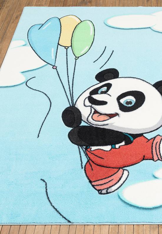 Детский ковер с ворсом Flying Panda 01 Blue