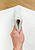 Белый коврик для ванной Organic Soft Light 1601 White