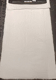 двусторонний коврик для ванной в перспективе Confetti Bath Cotton Natura Heavy 1601 White discount
