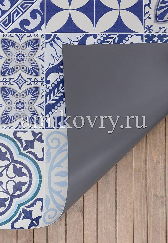 Безворсовый виниловый коврик для кухни Eclectic-E8