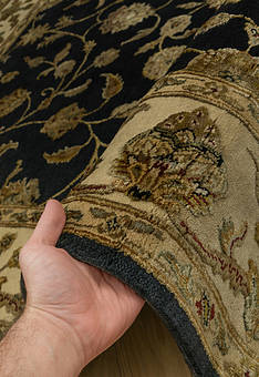 фактура ковра Kashan gold 10/10 CH-102-Black/Ivory