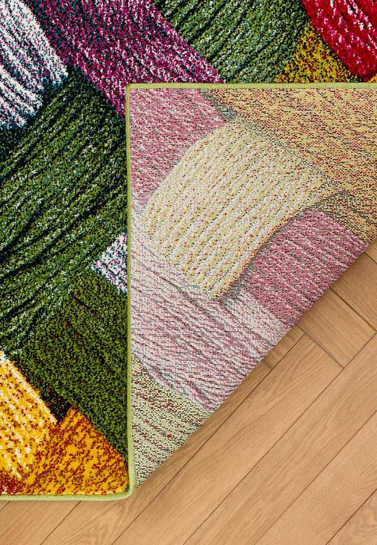 Недорогой синтетический ковер C010-Multicolor