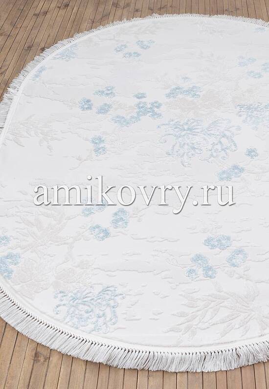 Ковер Mirada MR0180-Ivory-B.Blue/Kemik-B.Mavi овал