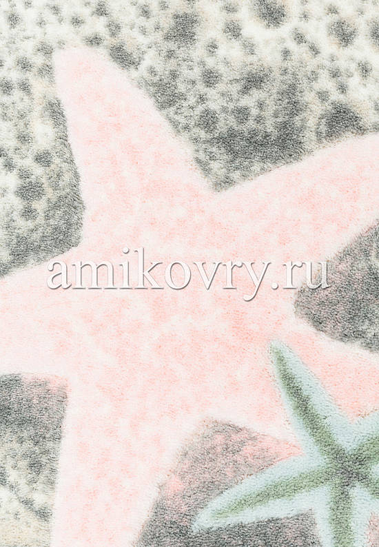 Пастельный коврик для ванной комнаты Starfish 01 Pink
