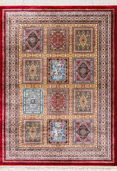дизайн ковра Ottoman Silk Farshineh-Red