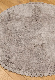 ковер ручной работы в перспективе Nattiot Cotton Perla Grey круг