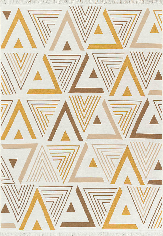 Двусторонний безворсовый ковер AR 18 Beige Yellow