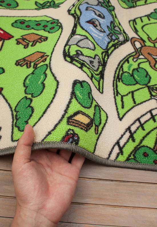 Детский игровой коврик с дорогой Zoo goriz-G4