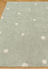 ковер в перспективе Lorena Canals Cotton Dot Blue Sage